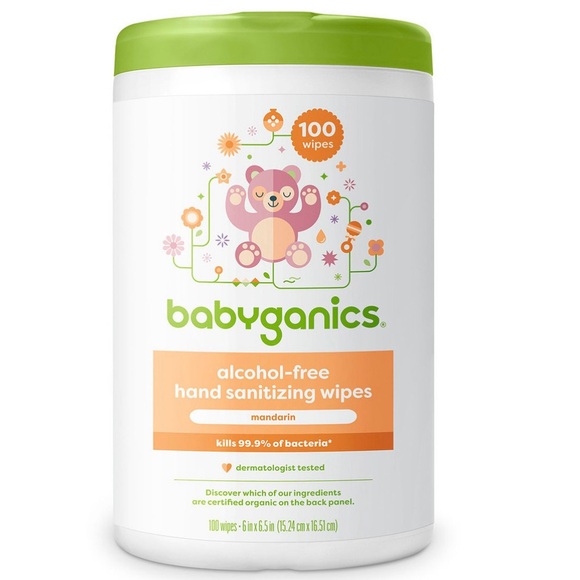 Babyganics Hand Sanitizing Wipes 3 tubs each has 100. - Picture 1 of 1